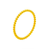 Titanium Steel Plain Circle Gold Bead Ring For Women – Gifts for Her — 5
