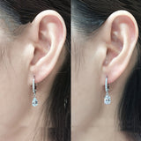 Women's Short Sterling Silver Drop Earrings – Gifts for Her — 2