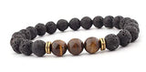 Volcanic stone tiger eye bracelet – Jewelry Gift Ideas — 3