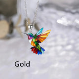 Colorful Bird Acrylic Earrings Vintage Necklace – Jewelry Gift Ideas — 17