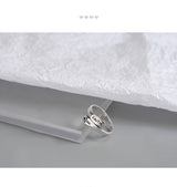 Fashionable English Letter Hollow Belief Ring – Special Occasion Gifts — 8