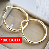 Fashion Simple 18K Gold Earrings Exquisite Glossy – Stylish Gifts — 6