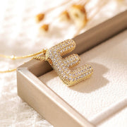 Copper-plated Gold Zircon Chubby Pendant Necklace – Jewelry Gift Ideas — 16