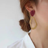 Temperament Long Earrings Female Retro Hit Color – Gifts for Her — 1