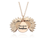 Sunflower Double Lettering Necklace – Jewelry Gift Ideas — 7