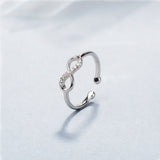 Love Rumei Ring Women's Plating Platinum Diamond – Gifts for Her — 5
