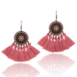Fabric Tassel Large Version Sunflower Earrings – Unique Gift Ideas — 7