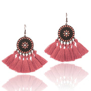 Fabric Tassel Large Version Sunflower Earrings – Unique Gift Ideas — 7