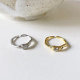 Women's 925 Sterling Silver Zircon Adjustable Ring – Gifts for Her — 4