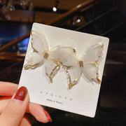 Sterling Silver Needle Hollow Mesh Butterfly Studs – Gifts for Couples — 4