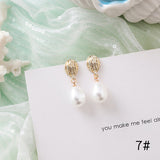Frosty Starfish Shell Earrings – Stylish Gifts — 4