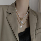 Two-piece Pearl Pendant Personalized Street – Jewelry Gift Ideas — 1