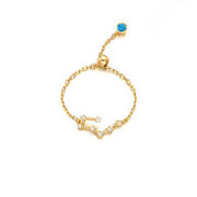 Twelve Constellation Ring with Diamonds – Everyday Gifts — 18