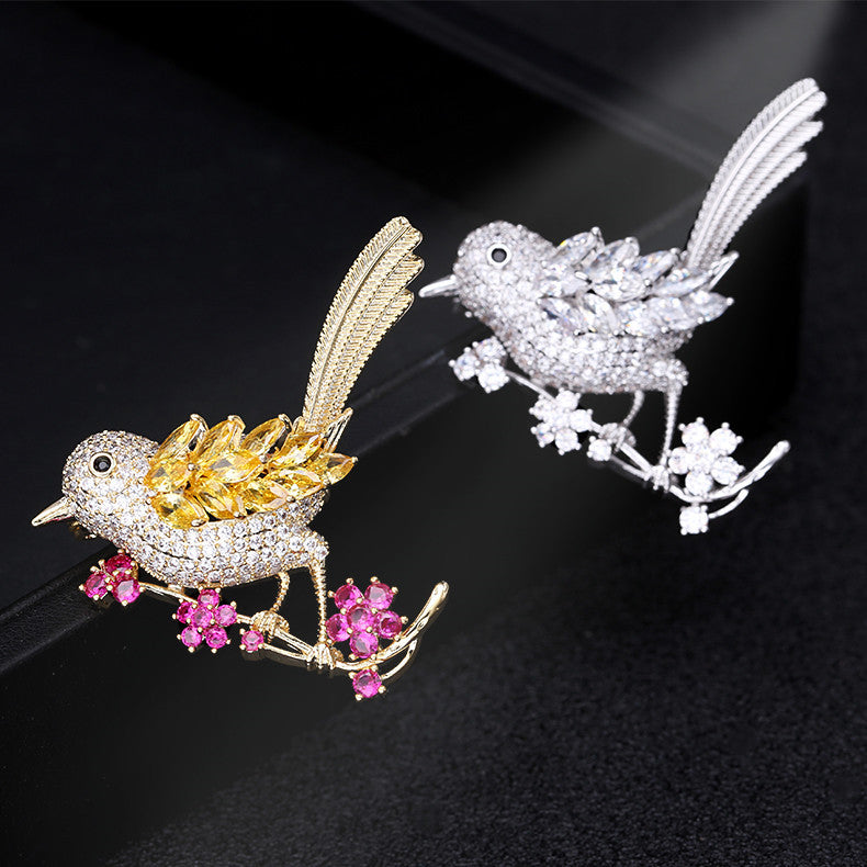 Fashionable Simple Cute Bird High-end Brooch – Jewelry Gift Ideas — 1