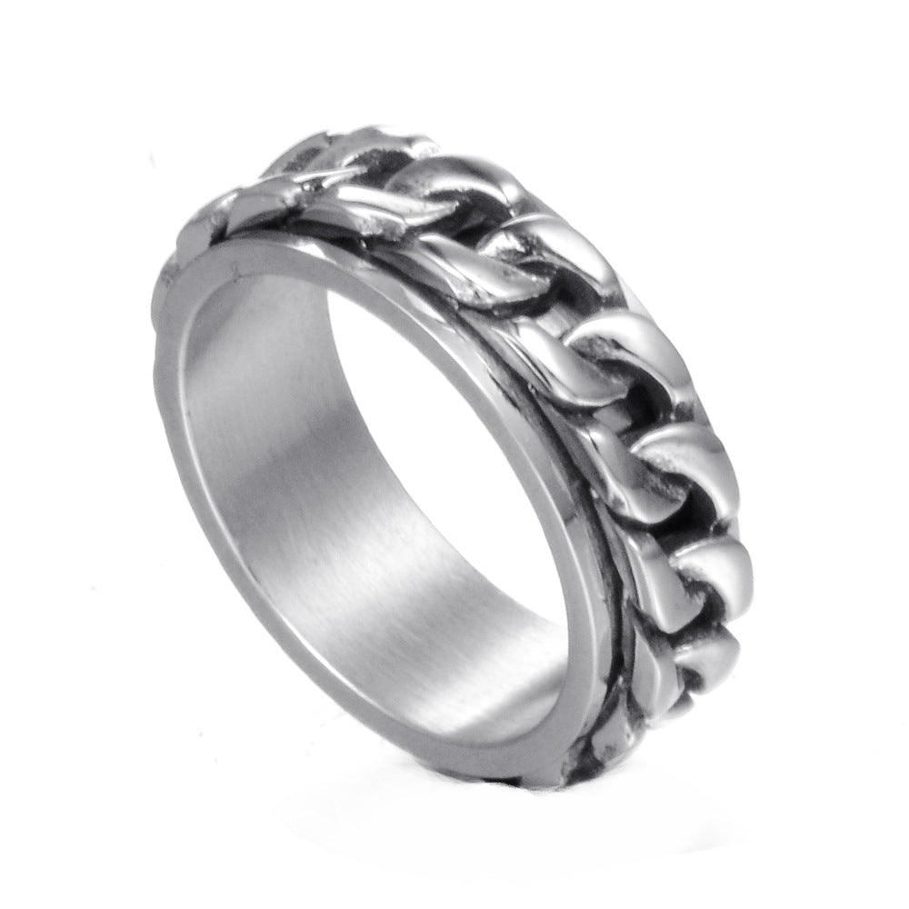 Men's Chain Stainless Steel Ring – Gifts for Him — 1