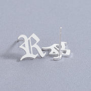 Ancient English Alphabet Stainless Steel Earrings – Thoughtful Gifts — 5