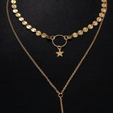 Street Shot Necklace Handmade Sequins Star Tassel – Jewelry Gift Ideas — 2