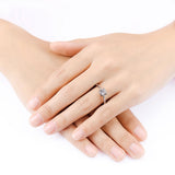 Zircon couple engagement ring set ring – Gifts for Couples — 4