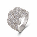 Rotating Ring Inlaid With Superbleach Zircon Full – Gift Ideas — 5