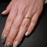 S925 Sterling Silver Emerald Gold-plated Ring Emerald – Useful Gifts — 1
