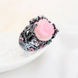 Diamond gecko rose ring – Surprise Gifts — 6