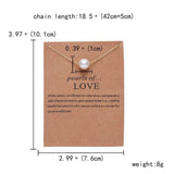 Fashion Pearl Pendant Paper Card Necklace – Jewelry Gift Ideas — 13