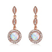 Trendy Rose Gold White Gold Multicolor Round Opal – Practical Gifts — 7