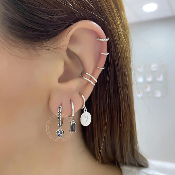 S925 Silver Geometric Triangle Diamond Earrings – Practical Gifts — 1