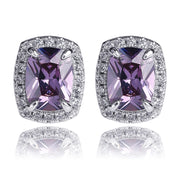 Colored large zircon personality earrings – Everyday Gifts — 13