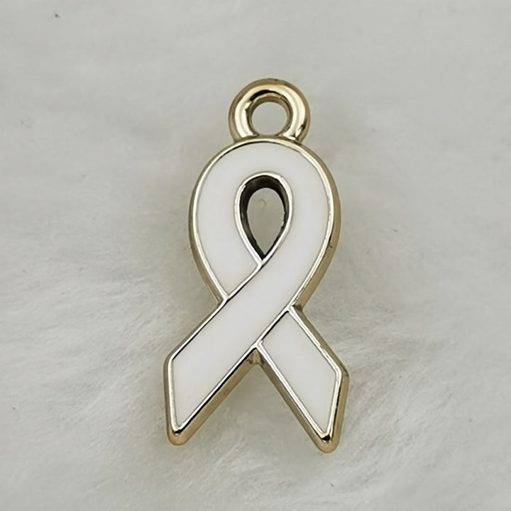 CCB Drop Oil Love Ribbon Accessories Pendant – Jewelry Gift Ideas — 1