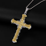 Men's Crystal Cross Pendant – Jewelry Gift Ideas — 3