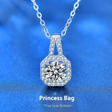 Moissanite S925 Sterling Silver Necklace – Jewelry Gift Ideas — 1