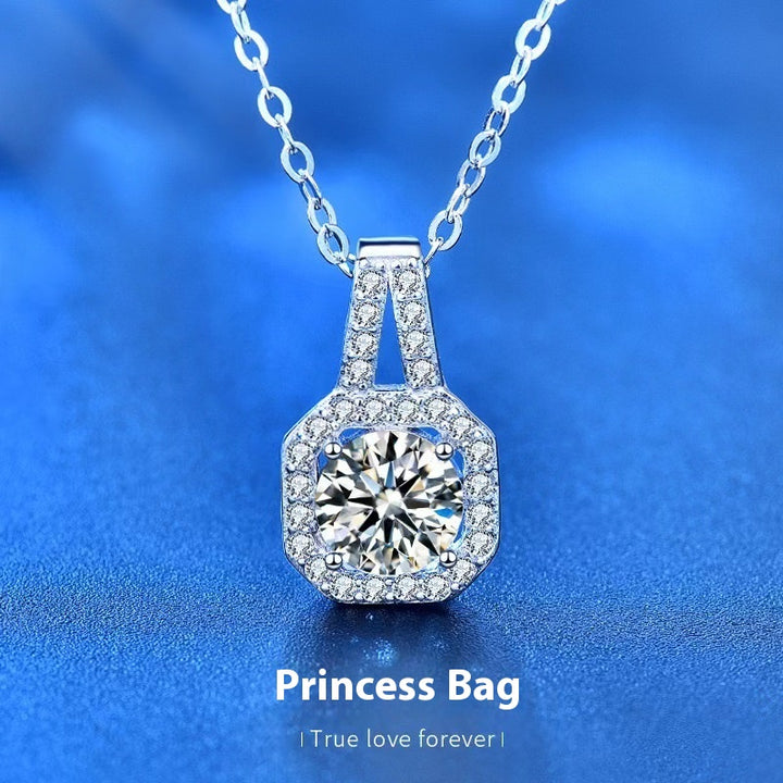 Moissanite S925 Sterling Silver Necklace – Jewelry Gift Ideas — 1