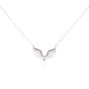 Three-Piece Full Diamond Angel Wings Necklace – Jewelry Gift Ideas — 2