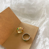 Ring Girl, Colorful Oil Dripping Love Ring – Gifts for Couples — 4