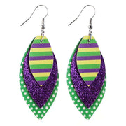 Multi-Layer Stitching Leather Earrings – Everyday Gifts — 6