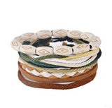 Leather Bracelet Men Multilayer Bead Bracelet – Jewelry Gift Ideas — 6