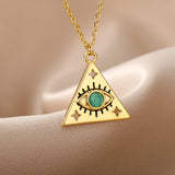 Copper Zircon Punk Style Creative Triangle – Jewelry Gift Ideas — 3