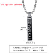Stainless Steel Roman Numeral Rectangular Bar – Jewelry Gift Ideas — 20