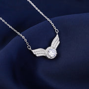 Angel Wing Pendant With Certificate Mossan – Jewelry Gift Ideas — 5