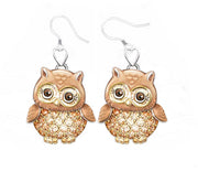 Two-tone owl bee necklace earring set – Jewelry Gift Ideas — 4