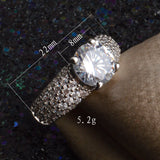 Zircon Copper Four-Claw Diamond Ring Lady – Useful Gifts — 5