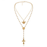 Y cross tassel necklace – Jewelry Gift Ideas — 5
