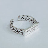 Simple and creative old chain English letter ring – Birthday Gifts — 2