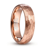 Wide Rose Gold Carved Men Ring – Gifts for Him — 4