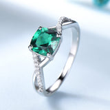Three-Piece Emerald Ladies Pendant Earrings Ring – Jewelry Gift Ideas — 4