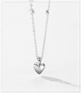 Sterling Silver Simple Heart-shaped Pendant – Jewelry Gift Ideas — 2