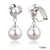 Style Tassel Clip Sterling Silver Pearl Earrings – Stylish Gifts — 4