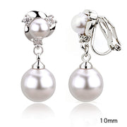 Style Tassel Clip Sterling Silver Pearl Earrings – Stylish Gifts — 4