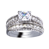 Zircon White Diamond And Blue Diamond Ring – Stylish Gifts — 1